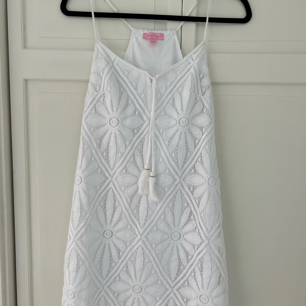 Lilly Pulitzer White Sleeveless Lace Dress